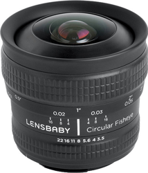 Lensbaby Circular Fisheye 5.8mm f3.5 Sony A características