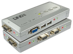 Lindy KVM Switch Compact USB Audio 4 (32827) características