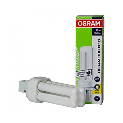 Bombilla fluorescente compacta Dulux D G24d 10W830