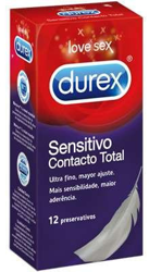 durex® Sensitivo Contacto Total Preservativos características