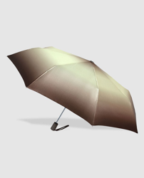 Vogue - Paraguas Con Doble Varilla De Color Ocre Y Estampado Degradado. precio