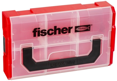 FIXtainer Caja de almacenaje Negro, Rojo, Transparente Rectangular, Caja de depósito