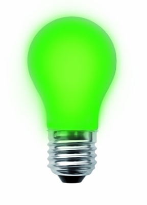 Bombilla LED E27 2W verde aten.