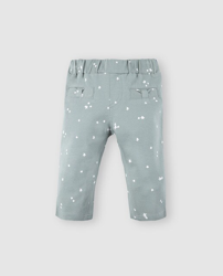 Freestyle - Leggins De Pique De Bebé Niña En Verde Con Estrellas en oferta