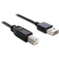 0.5m, USB2.0-A/USB2.0-B cable USB 0,5 m 2.0 USB A USB B Negro