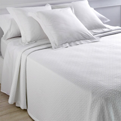 El Corte Inglés - Colcha Diseño Geométrico Claire Blanco Cama 105 cm