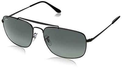 Ray-Ban - Gafas De Sol De Hombre Coronel De Metal En Negro Con Doble Puente