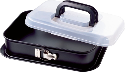 Kaiser Molde rectangular con tapa de transporte Bake & Take