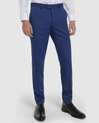Easy Wear - Pantalón Plancha Fácil De Traje Slim Liso Azul precio