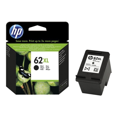 HP - Cartucho 62 XL Tinta Original Negro (C2P05AE)