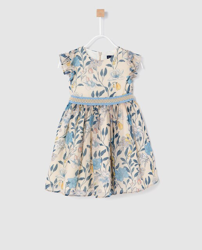 Tizzas - Vestido De Niña Con Estampado De Flores en oferta