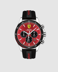 Ferrari - Reloj De Hombre 0830595 Cronógrafo De Silicona Negro características