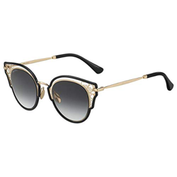 Jimmy Choo - Gafas De Sol De Mujer Dhelia Ojo De Gato Metálicas Caladas Doradas en oferta