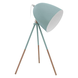 Lámpara de mesa retro Dundee verde menta características