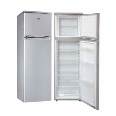 Frigorífico combi Jocel JF-300LS, 234L A+ Look Acero Inoxidable nevera y congelador