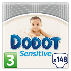 Dodot - Pañales Dodot Sensitive Recién Nacido T3 (5-10 kg) 74 Unidades en oferta