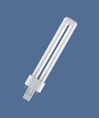 Bombilla fluorescente compacta Dulux S G23 7W 830