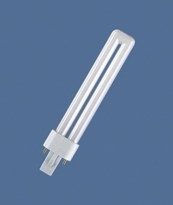 Bombilla fluorescente compacta Dulux S G23 7W 830