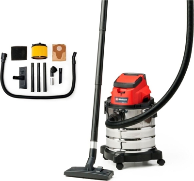 TC-VC 18/20 Li S-Solo Aspiradora de tambor Seca y húmeda Bolsa para el polvo 20 L, Aspiradora en húmedo y en seco