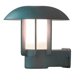 Aplique exterior Heimdal de aluminio, gris plata en oferta