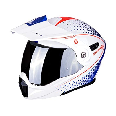 Scorpion ADX-1 Horizon Casco Blanco Rojo Azul L