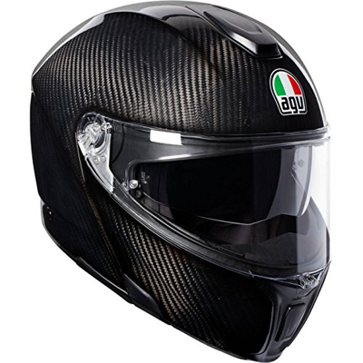 AGV Sport Modular Carbon Fibre Flip-Front Motorcycle Motorbike Helmet