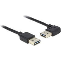 Delock 83467 5m USB 2.0 A m/m 90° Kabel Schwarz 5 m - Cable - Digital 4-pole características