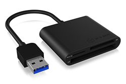 IB-CR301-U3 lector de tarjeta Negro USB 3.0, Lector de tarjetas características
