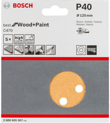 2 608 605 067 accesorio para lijadora Hoja 5 pieza(s), Hoja de lija en oferta