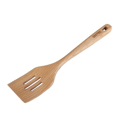 Espátula perforada de madera Ibili 30 cm