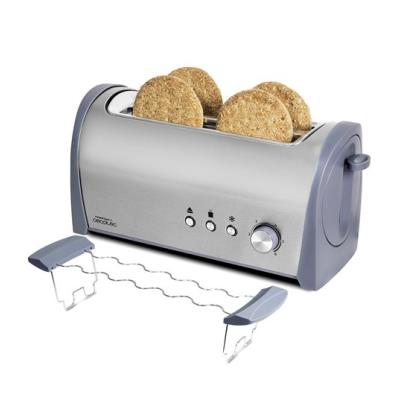 Tostadora de pan Cecotec  con capacidad para cuatro tostadas, Steel&Toast 2L