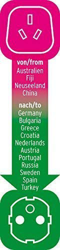 Brennenstuhl 2 Unidades Viaje Adaptador y Conector de Australia, China - Protección de Contacto Negro, 1508510 en oferta