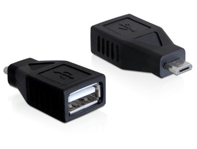 65296 adaptador de cable USB 2.0-A USB micro B Negro