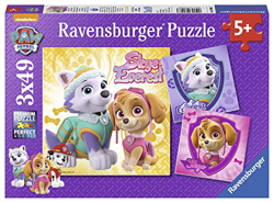 PUZZLES PATRULLA CANINA PAW PATROL 3X49 PIEZAS SKYE Y EVEREST (13653) características