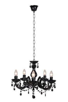 Lucide 78351/05/30 - Araña de techo (5 x E14), color negro