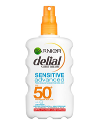 Garnier Delial Sensitive Advanced Spray Protector Solar para Pieles Claras, Sensibles E Intolerantes Al Sol - Ip50+  - 200 ml precio