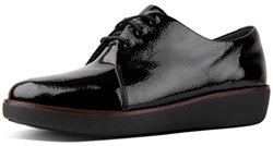 Fitflop Derby, Zapatos de Cordones y Bluchers para Mujer, Negro (Black), 36 EU en oferta