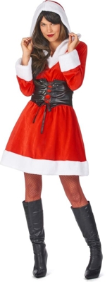 Smiffy's Fever Hooded Santa Babe M (36988)