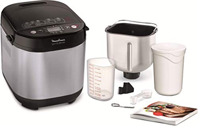 Moulinex Pain & Délices OW240E30 - Panificadora 1 kg, función yogur, pan sin gluten, pan casero, 20 programas automáticos, temporizador de 15 h, funci