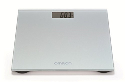 OMRON HN289 - Báscula de baño digital, 5 Kg a 150 Kg, pilas incluidas, color gris