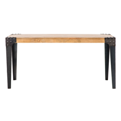 Mesa de comedor industrial acero y madera 160cm MADISON precio