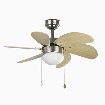 Elegante ventilador de techo PALAO níquel mate