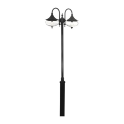 Imponente farola LIBRA 2 brazos, negra características