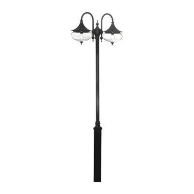 Imponente farola LIBRA 2 brazos, negra