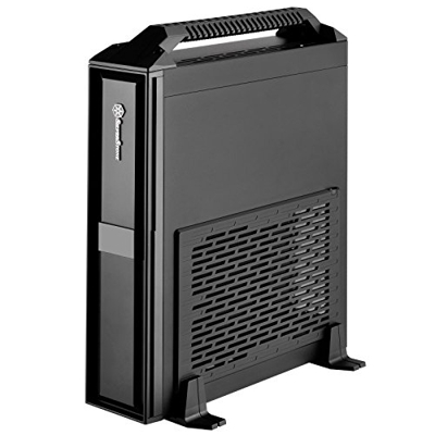 SST-ML08B-H carcasa de ordenador Small Form Factor (SFF) Negro, Caja de sobremesa