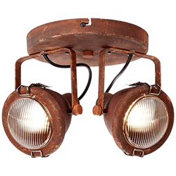 Lámpara de techo Trendy industrial, con 2 brazos características