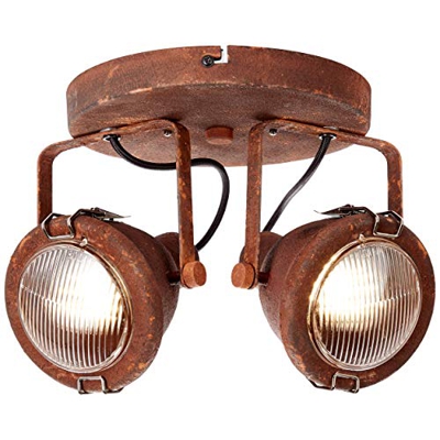 Lámpara de techo Trendy industrial, con 2 brazos