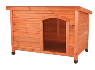 Caseta de madera Trixie Natura de techo plano - M: 85 x 60 x 58 cm (L x An x Al)