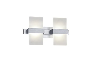Lámpara de pared LED Platon moderna, 2 brazos