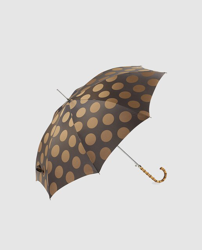 Ezpeleta High Quality - Paraguas Largo En Marrón Con Lunares A Contraste precio